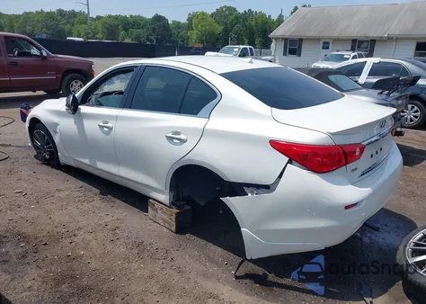 2016 Infiniti Q50 3.0T Red Sport 400 из США, поврежденный, VIN JN1FV7AR4GM450211